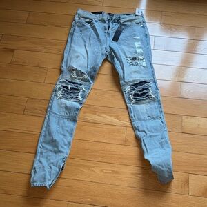 PacSun Light Blue Distressed Skinny Jeans